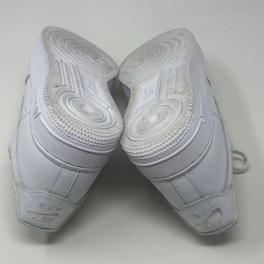Nike Air Force 1 '07 Low Womens 9 Triple White Leather Athletic Shoes Sneakers - Picture 16 of 16